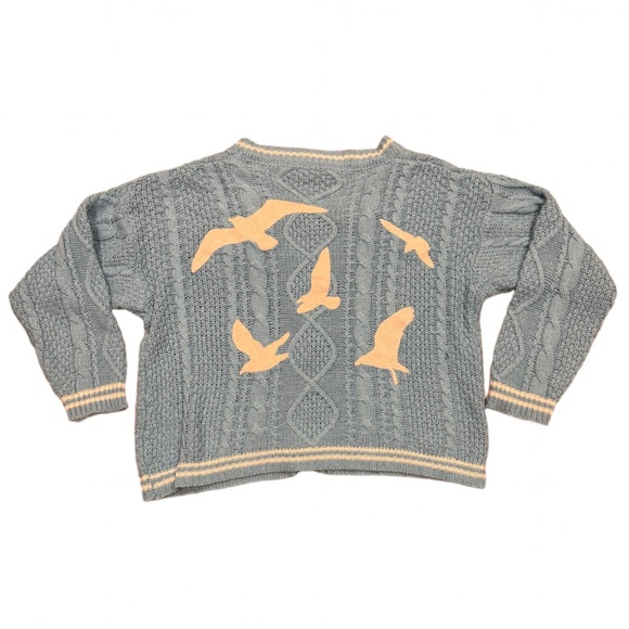 Taylor Swift Light Blue Cable Knit Cardigan M/L 1989 Taylor’s Version - Picture 10 of 16